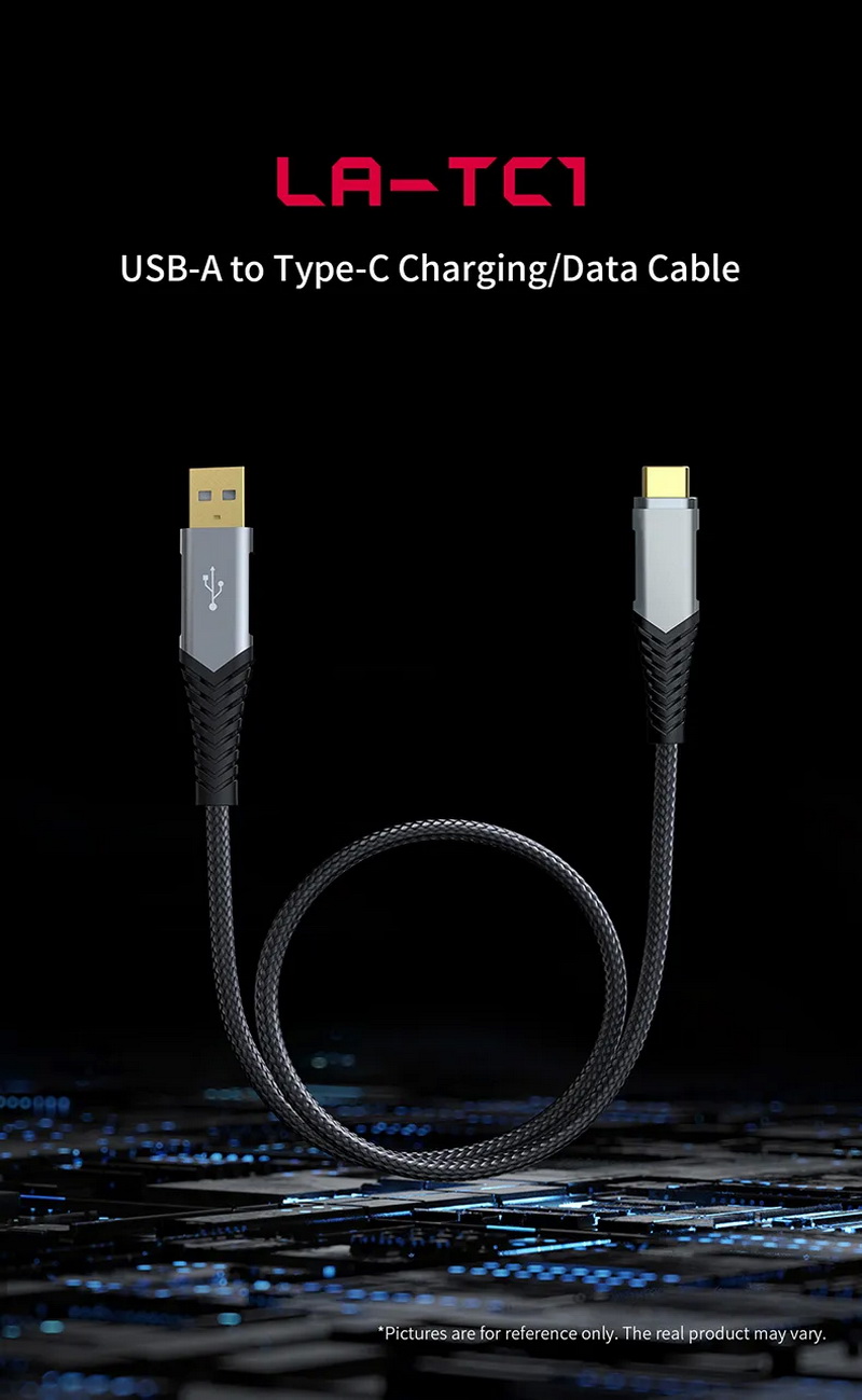 FiiO LA-TC1 สายชาร์จ/สายดาต้า USB TypeA เป็น TypeC สำหรับ เครื่องเสียง, DAC, PC, Smartphone