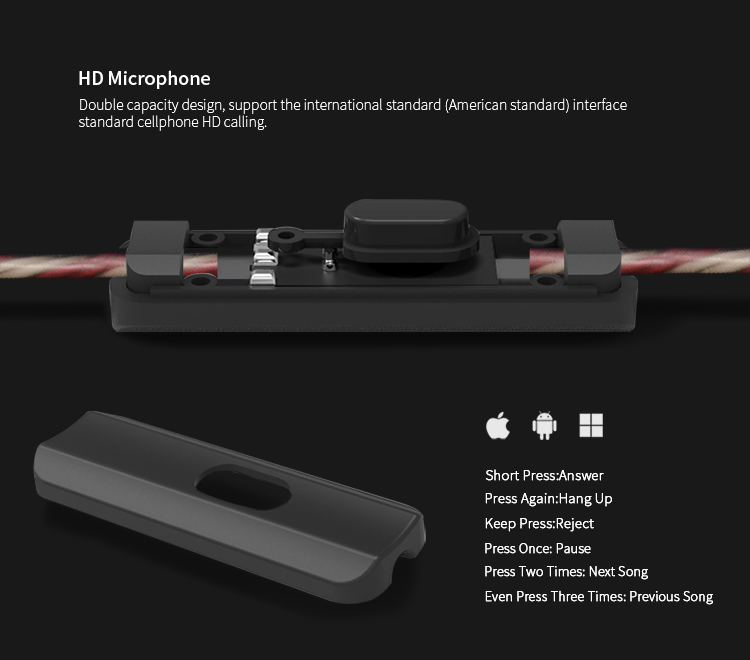 ขาย KZ ZSR หูฟัง Hybrid 3 ไดร์เวอร์ (1DD 2BA) ถอดสายได้