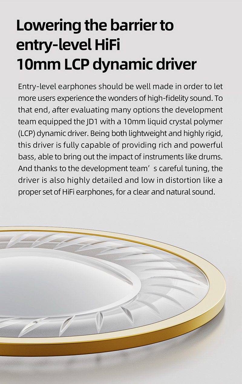 FiiO Jade Audio JD1 หูฟัง IEM ไดรเวอร์ Dynamic สุดคุ้ม รองรับ Hi-Res ประกันศูนย์ไทย