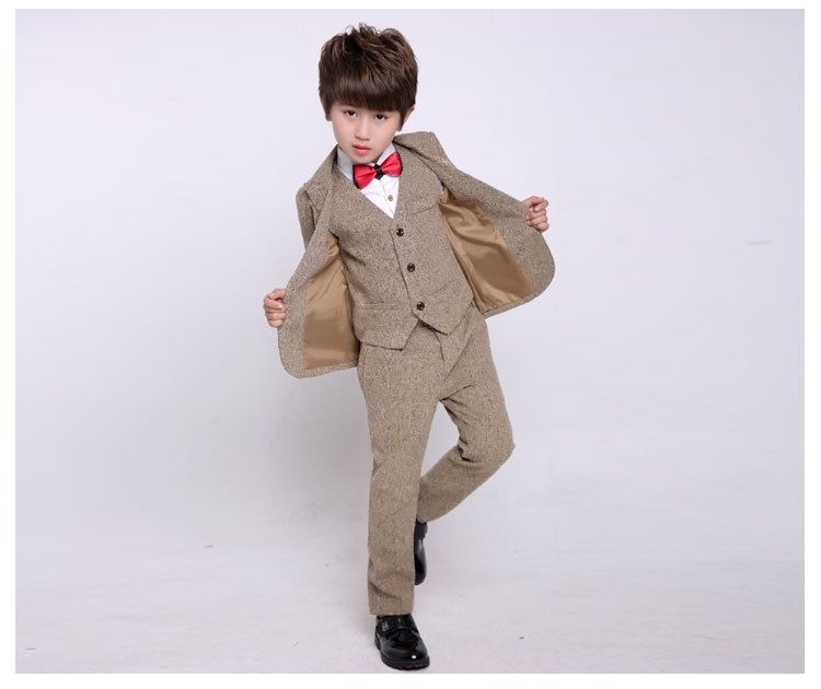 Pre-order ชุดสูทเด็กชาย สีน้ำตาล สไตล์เกาหลี