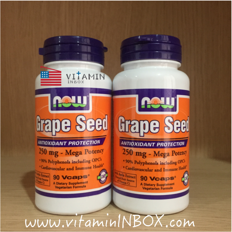 Now Foods, Grape Seed, Mega Potency, 90 Vcaps