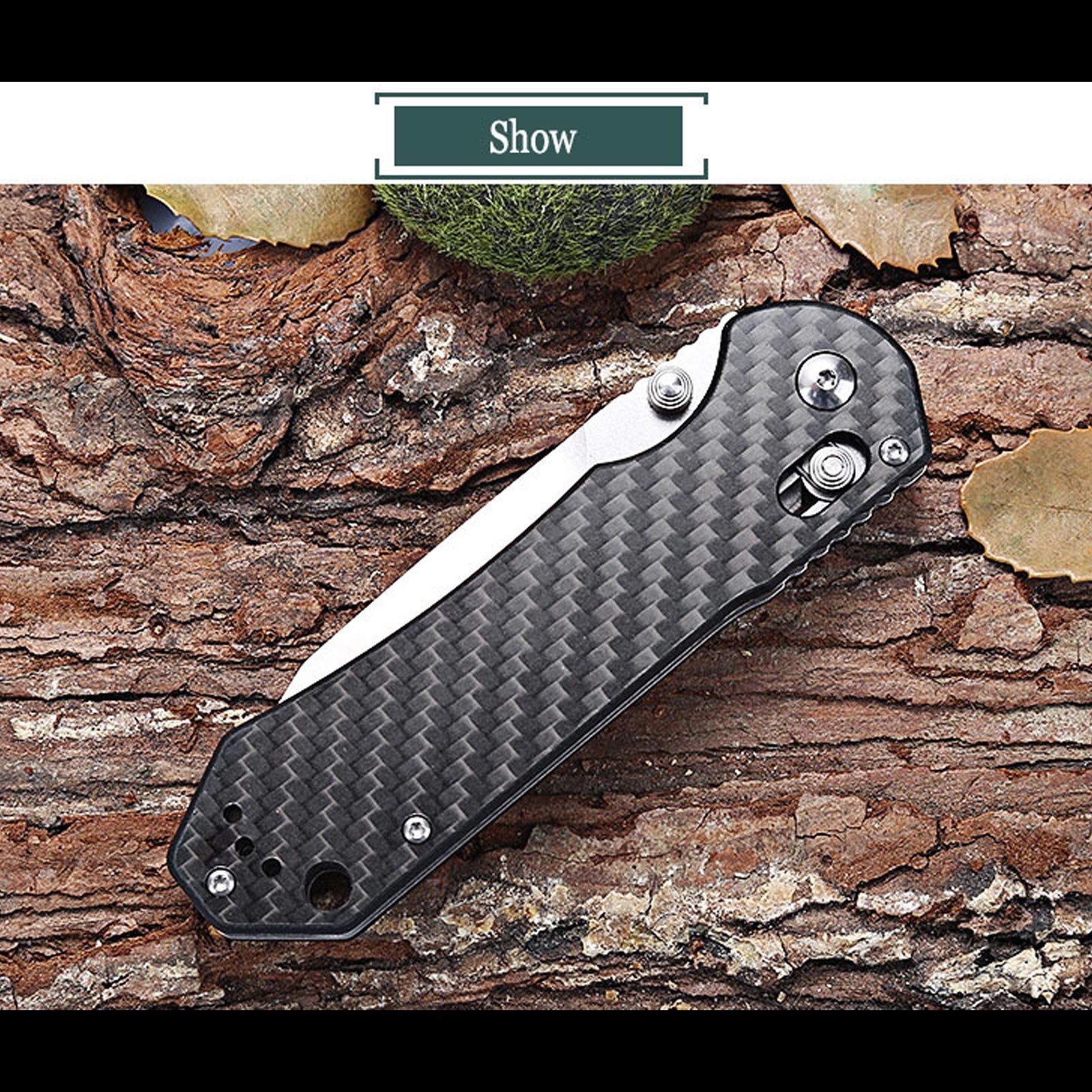 มีดพับ Ganzo รุ่น G7452-CF ด้ามลายคาร์บอนไฟเบอร์ ของแท้ 100%