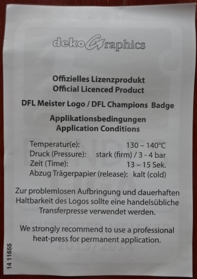 อาร์มสัญลักษณ์ฟุตบอล การแข่งขันฟุตบอลบุนเดสลีกา - BUNDESLIGA CHAMPIONS 'DEUTSCHER MEISTER' 2013/14 PLAYER SIZE ใหม่ / BUNDESLIGA National Football League PLAYER SIZE Football Patch/Badge - BUNDESLIGA CHAMPIONS 'DEUTSCHER MEISTER' 2013/