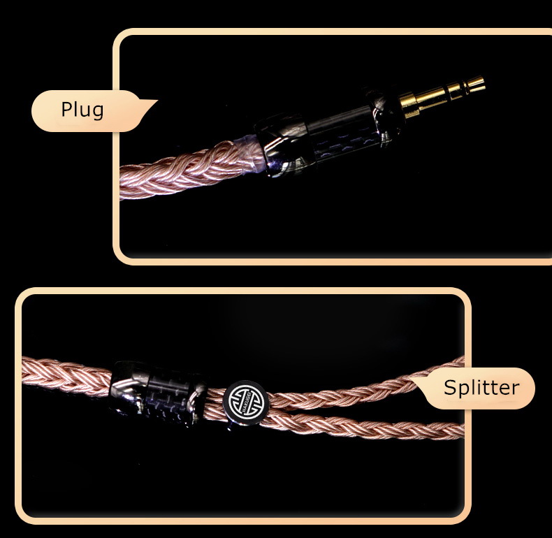 Hakugei Frey สายอัพเกรดหูฟัง Litz 6N OCC ชุบเงิน + Litz 6N OCC