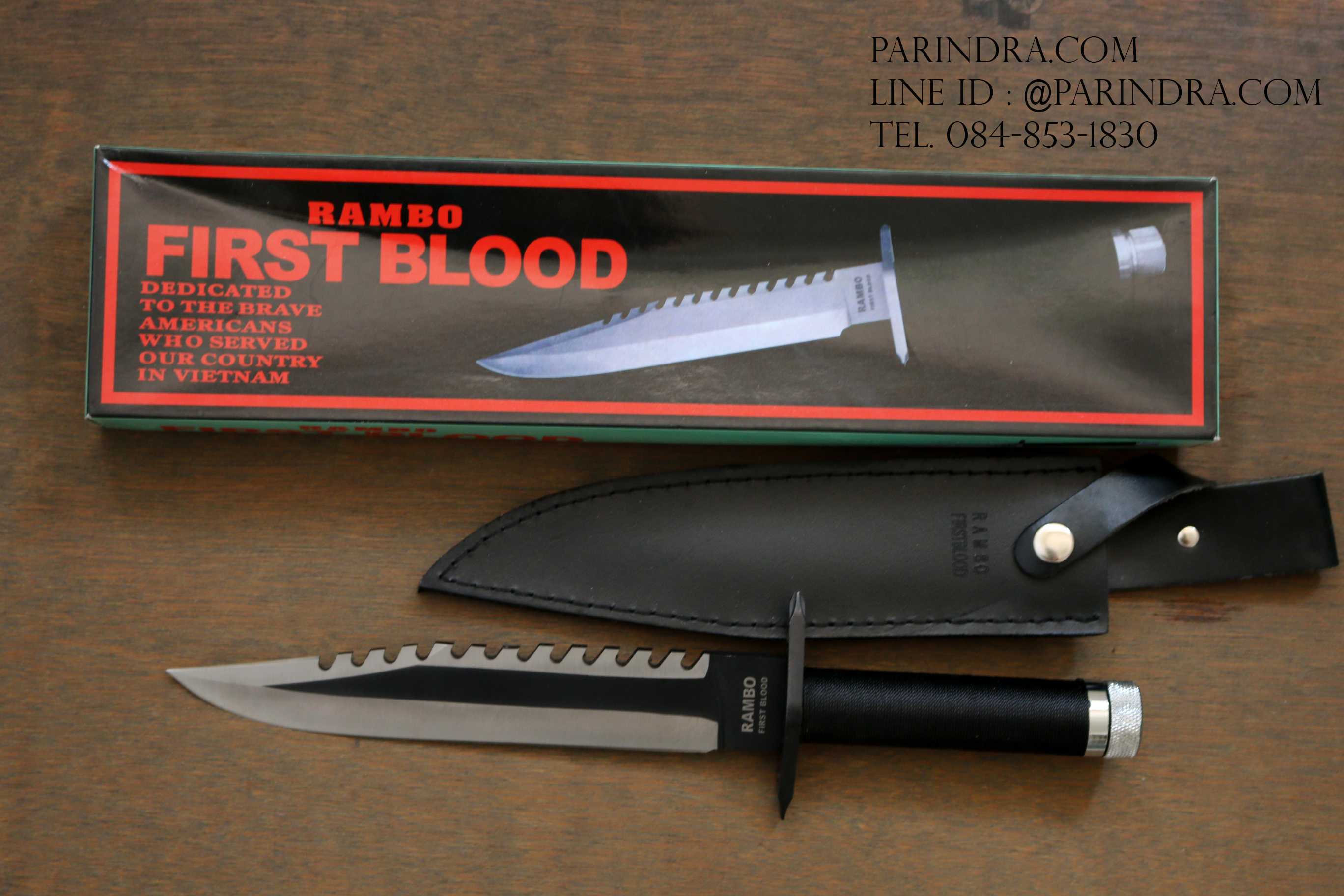 มีดเดินป่าใบตาย RAMBO l แรมโบ้ First Blood สุดโหด (OEM)