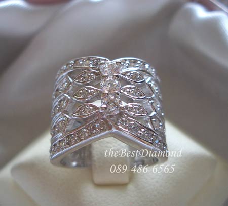 +++แหวนเริ่ดหรู อลังการ Intrend มากกกค่ะ ใส่แล้วเต็มนิ้ว งานสวยมาก เพชรเยอะอีกตังหาก รหัส BR601RD+++