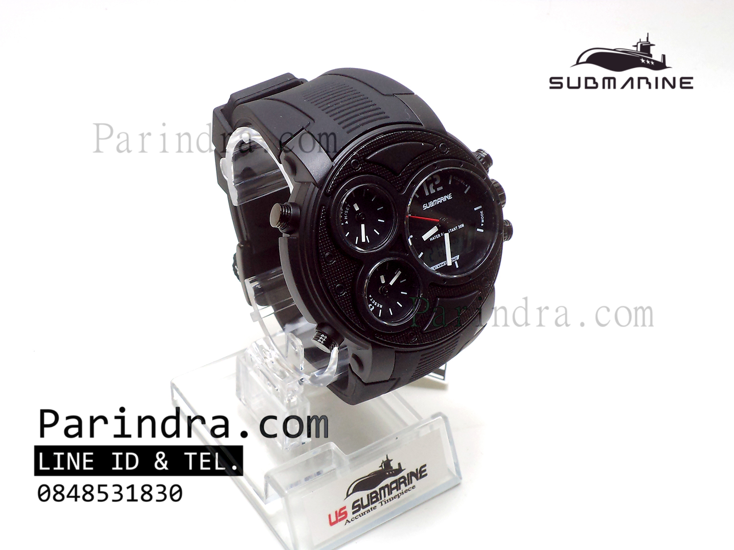นาฬิกา US submarine 3 Analog รุ่น TP3174M สีดำล้วน