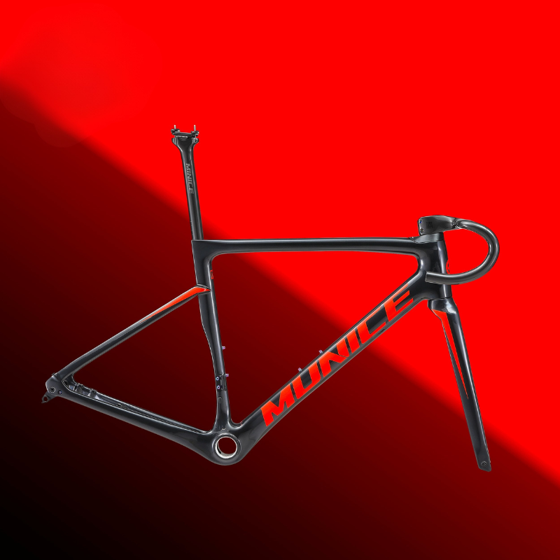 Munice R2 Ultra-Light Carbon Road Frame – Toray T800 + M46, Disc Brake Compatible, 970g, 9 Colors | 5-Year Warranty