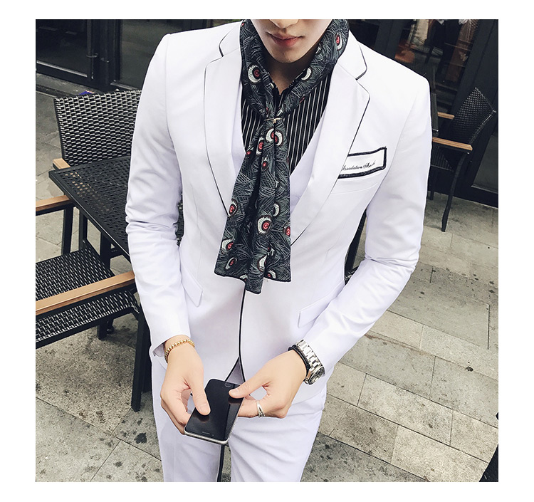 Pre-order ชุดสูทชาย สีขาว เข้ารูป