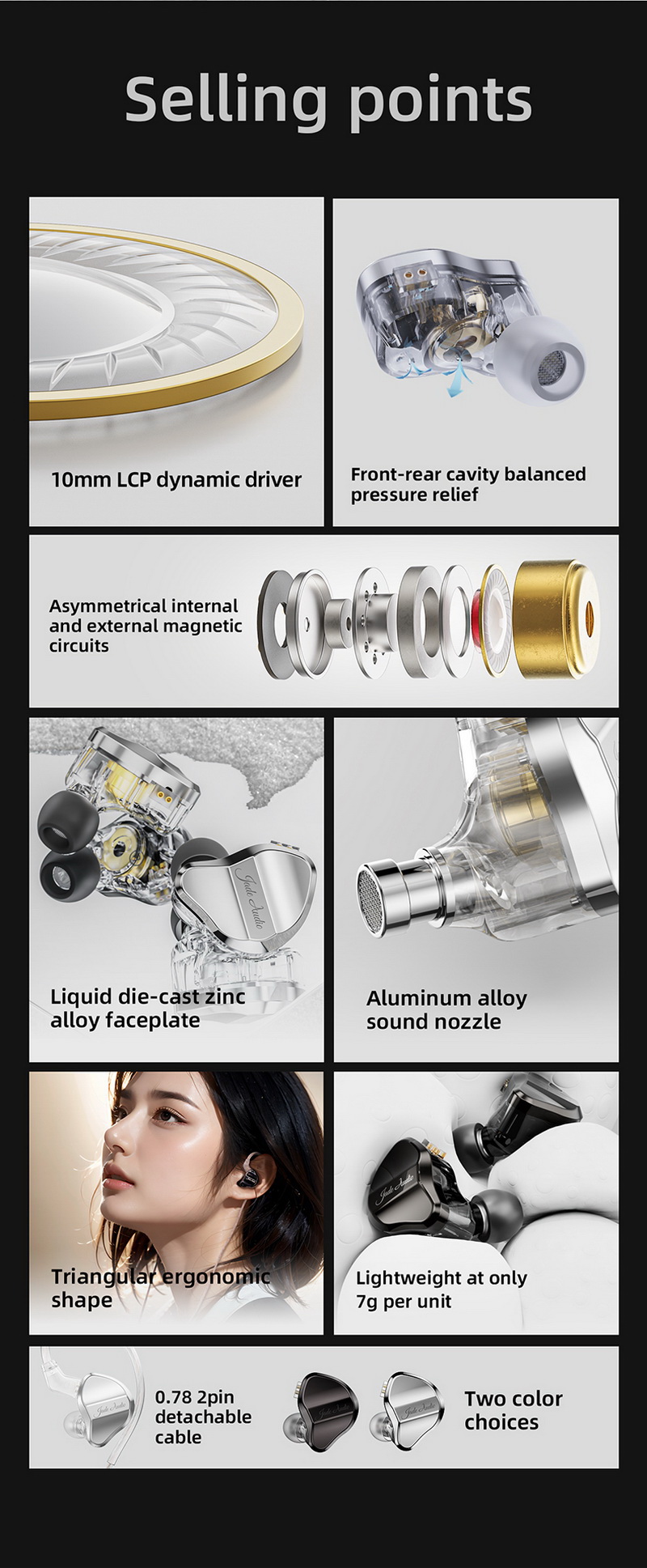 FiiO Jade Audio JD1 หูฟัง IEM ไดรเวอร์ Dynamic สุดคุ้ม รองรับ Hi-Res ประกันศูนย์ไทย