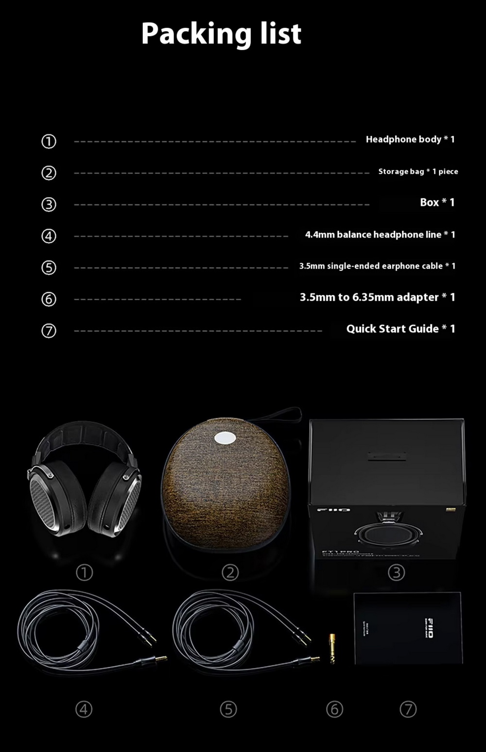 FiiO FT1 PRO หูฟังเฮดโฟนไดรเวอร์ Planar เสียงชัดเจน เวทีเสียงกว้าง ประกันศูนย์ไทย