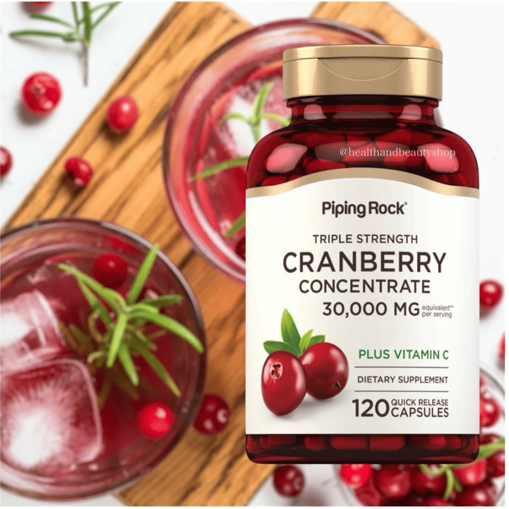 Piping Rock Cranberry Plus C 30,000 mg 120 Capsules