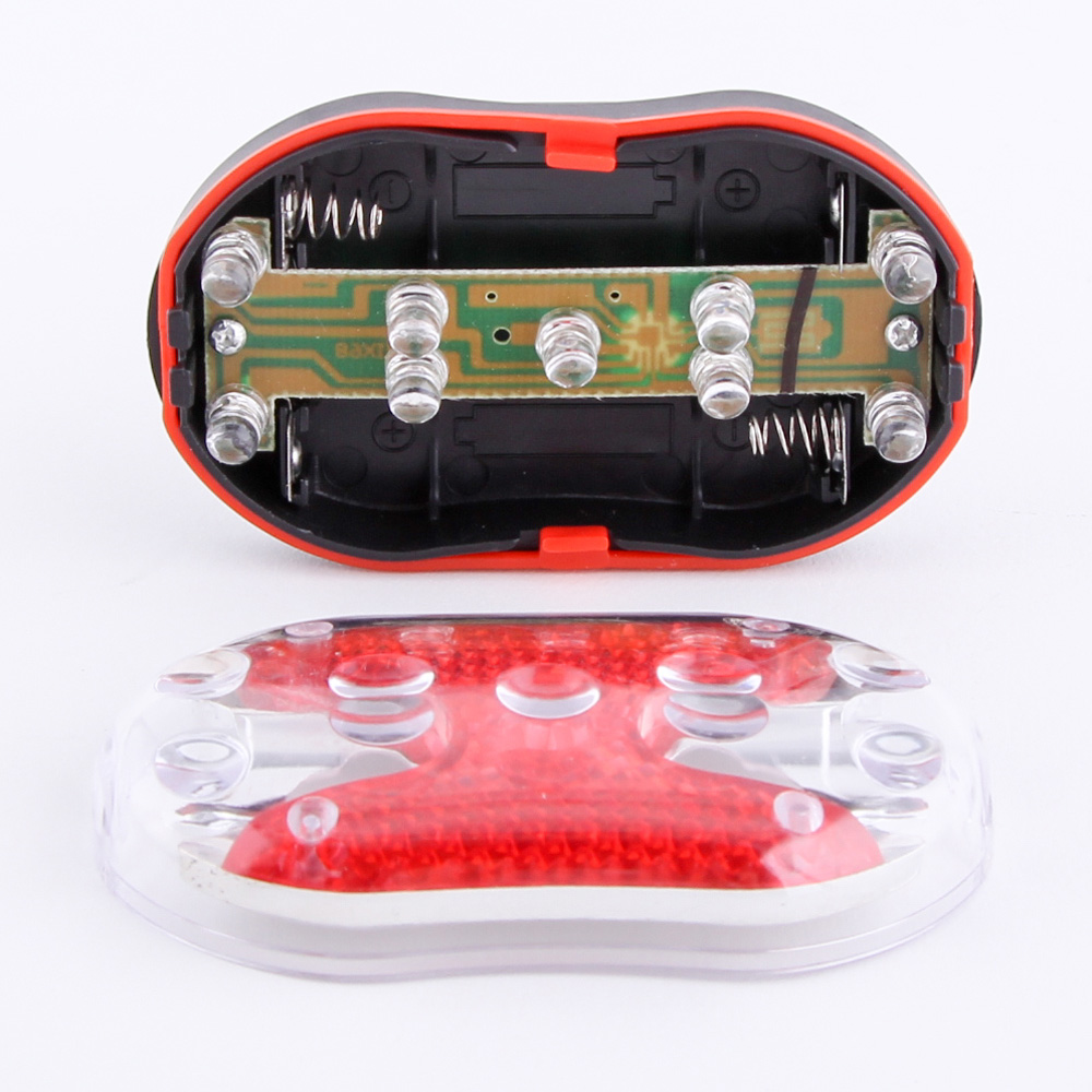 ชุดไฟหน้า 5 เลด+ไฟท้าย 9 เลด fron and rear bike light kit, ledsw2, ไฟหน้า+ไฟท้าย -ไฟชุด