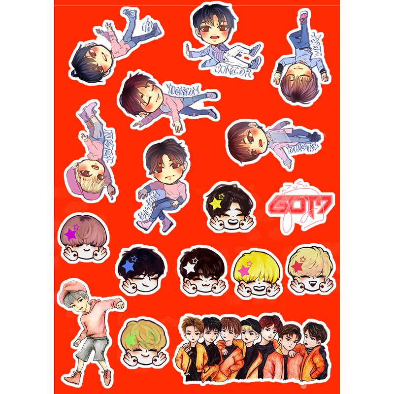 สติ๊กเกอร์ GOT7 (pvc กันน้ำ)