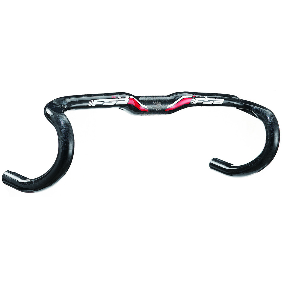 แฮนด์หมอบ FSA K-WING COMPACT , (DI2 Compat)31.8MM, กว้าง 400MM,440MM, สีแดงและสีเทา ,HB-RK-235S-Di2