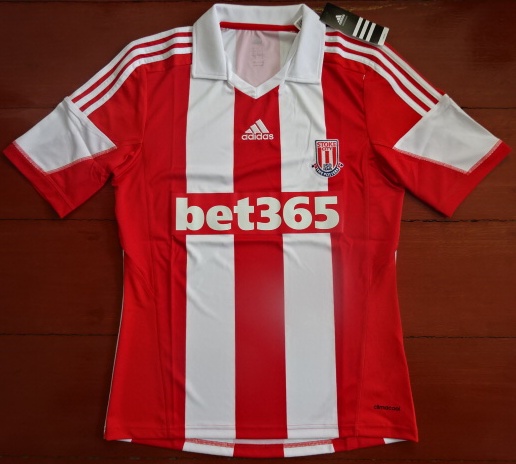 เสื้อฟุตบอล ทีมสโมสรสโต๊ค ซิตี้ ชุดเหย้า 2013/14 ใหม่ S-Size / STOKE CITY Football Shirt Home Kit 2013/14 Jersey NEW S-Size