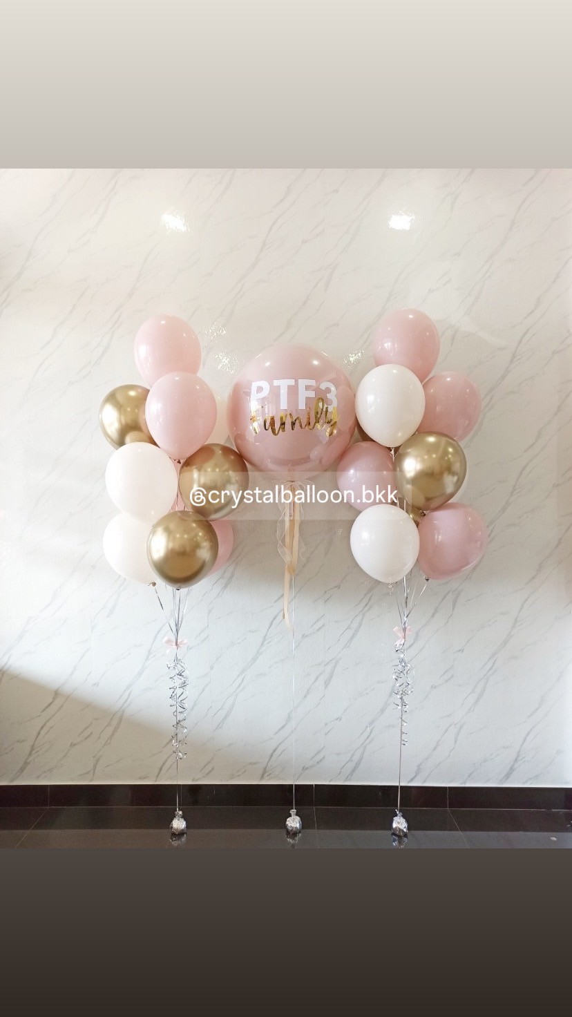 ลูกโป่ง Farewell ลูกโป่งยาง ขนาด 24" สี Dusk Pink 1 ลูก พร้อมตกแต่ง ช่อลูกโป่ง ช่อ 10 ลูก 2 ช่อ พร้อมตกแต่ง สามารถเปลี่ยนสีลูกโป่ง/เปลี่ยนข้อความ/เปลี่ยนขนาดได้