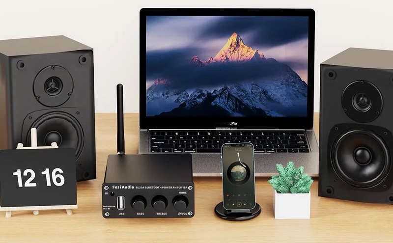 Fosi Audio BL20A Bluetooth Power Amplifier ClassD ชิป TPA3116 x2 ประกันศูนย์ไทย