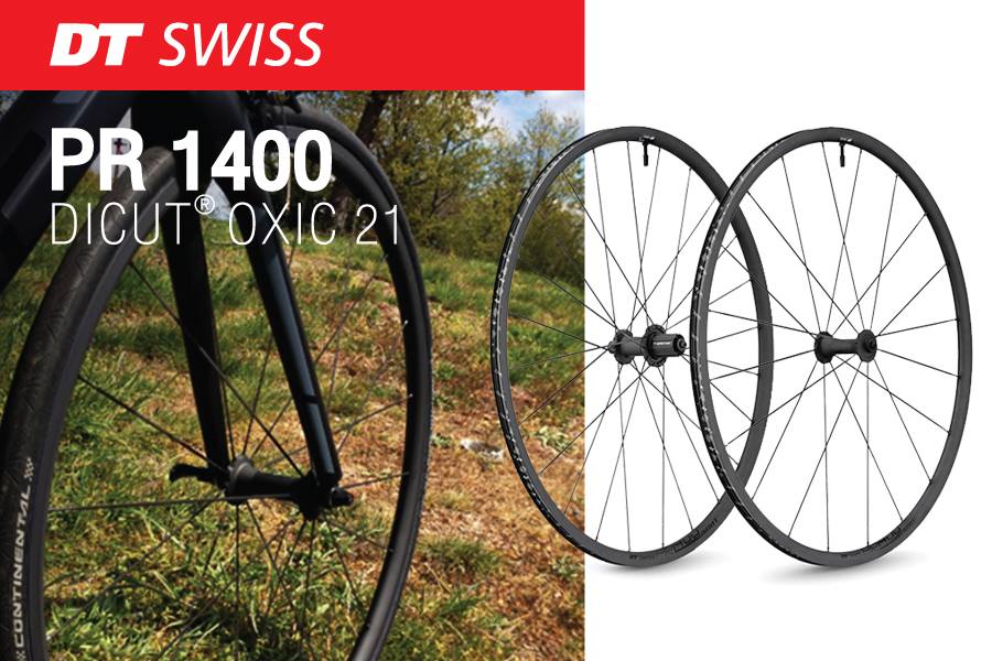 ชุดล้อเสือหมอบ DT SWISS PR 1400 DICUT® OXIC DB 21/F12/100/R12/142/SHIMANO LIGHT S(4434/36) ล้อดิสเบรค