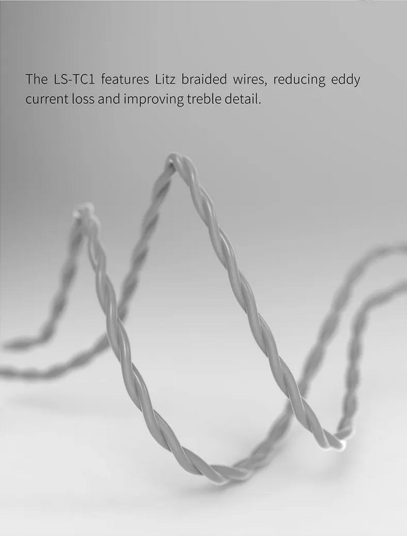 FiiO LS-TC1 สายอัพเกรดหูฟัง OFC โครงสร้าง Litz พร้อมชิปถอดรหัส DSP ในตัว