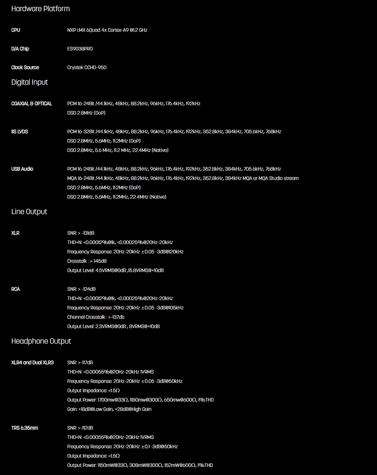 ขาย Matrix Audio Element X DAP+DAC+AMP ครบจบในตัวเดียว