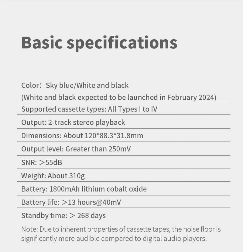 FiiO CP13 เครื่องเล่นเทปคาสเซ็ทพกพาสไตล์ RETRO (ซาวด์อะเบาท์) คุณภาพสูง