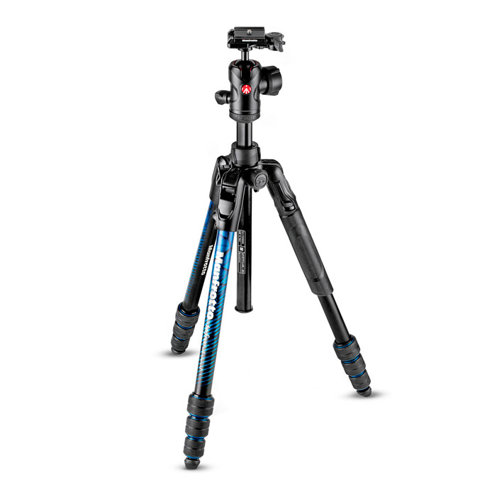 ขาตั้งกล้อง Befree Advanced Aluminum Travel Tripod twist blue สีฟ้า ball head MF-MKBF-TABLB Manfrotto ประกันศูนย์ 10 ปี