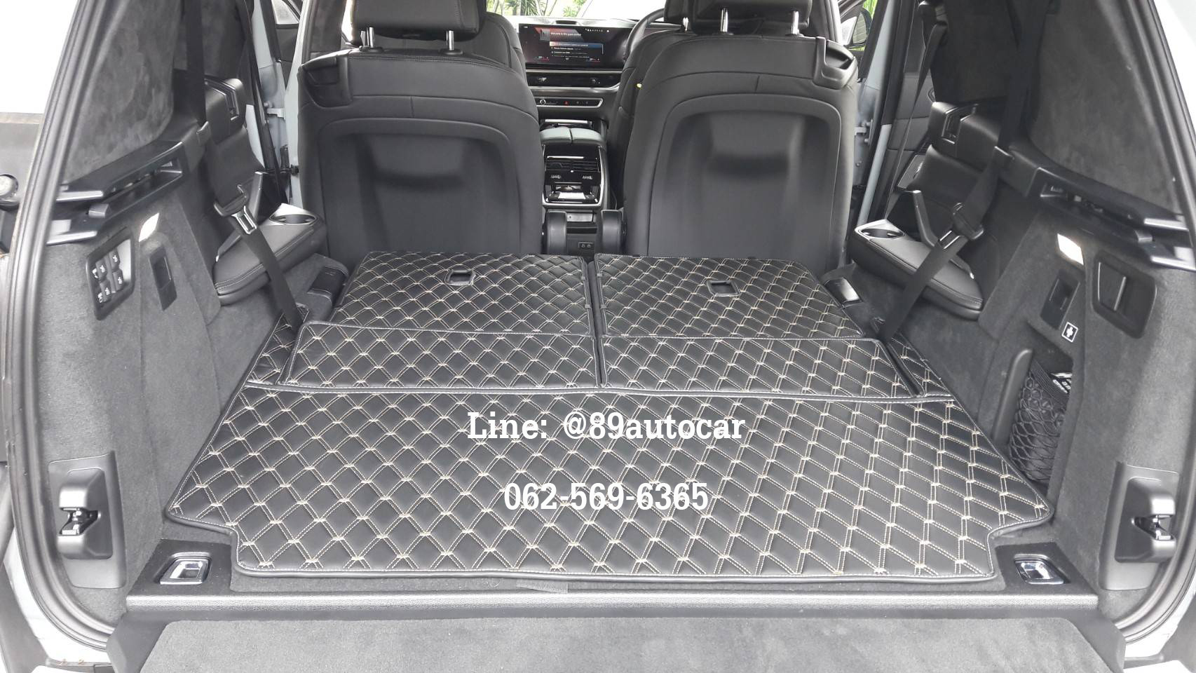 พรมรถยนต์ BMW X7 LCI 2023 ปูพรมvvip สีดำด้ายทอง เต็มคัน