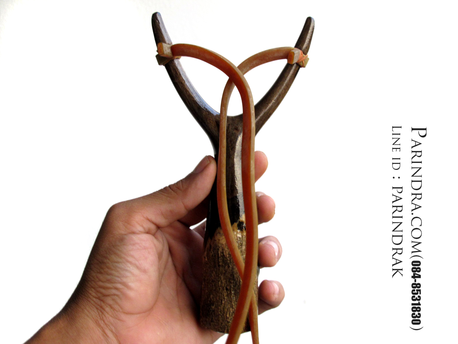 หนังสติ๊กไม้มะเกลือขัดมัน เงา สวยงาม ยิงแม่นๆ A2