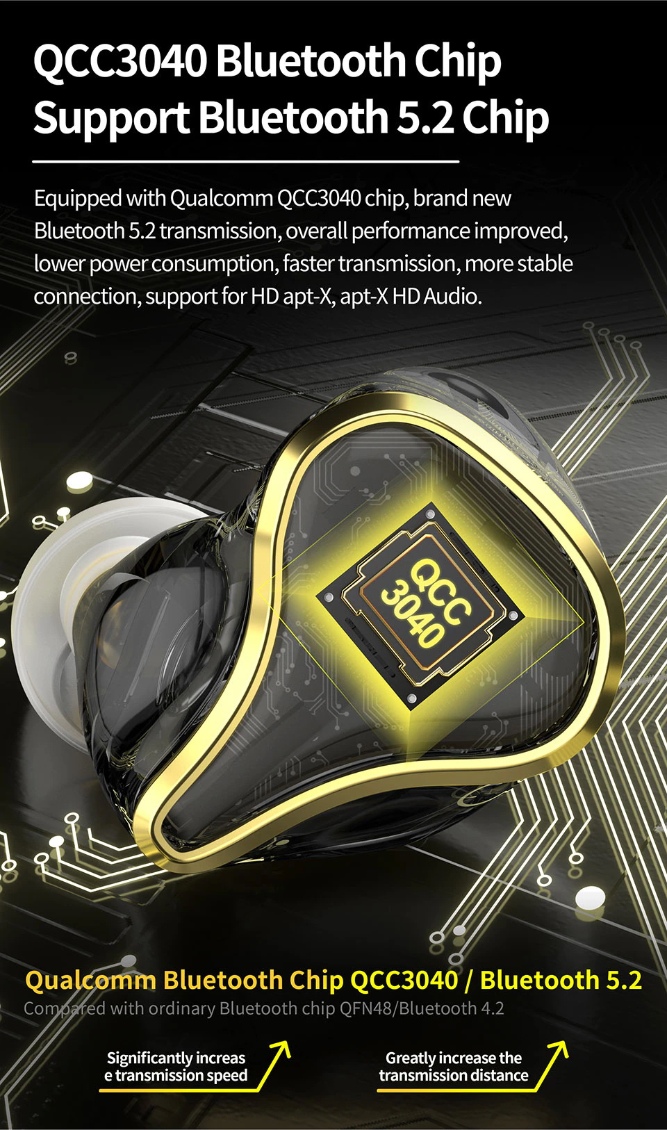 KZ SK10 PRO หูฟัง TWS 2 ไดรเวอร์ 1BA+1DD ประกันศูนย์ไทย