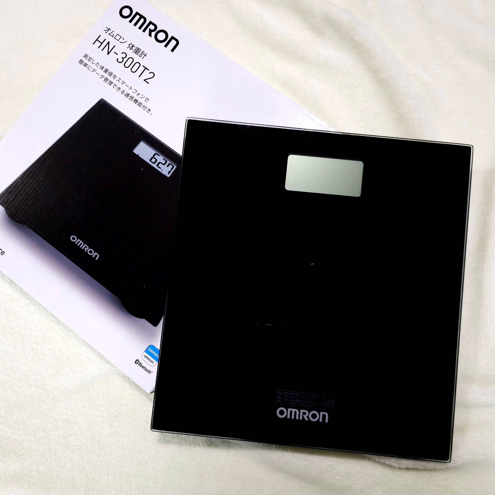 OMRON รุ่น HN-300T2 เครื่องชั่งน้ำหนักดิจิตอล วัด BMI ได้ พร้อมเชื่อมต่อแอป (Omron Connect Japan)