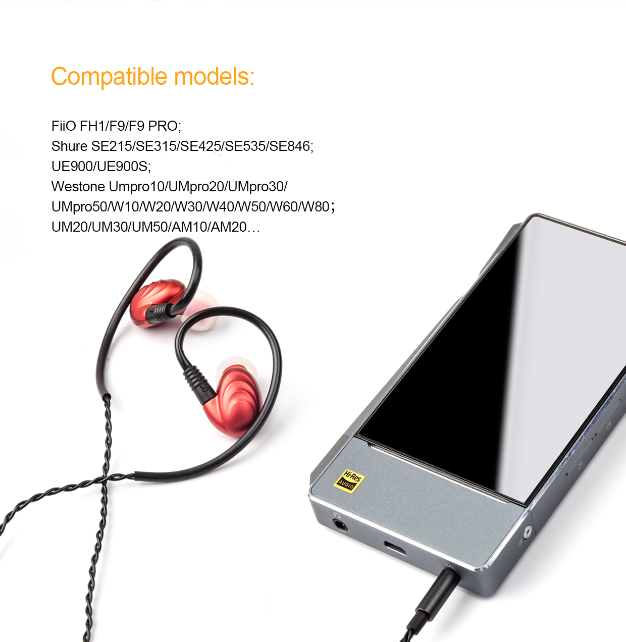 ขาย FiiO RC-MMCX2B สายหูฟัง MMCX แบบ 2.5 balanced