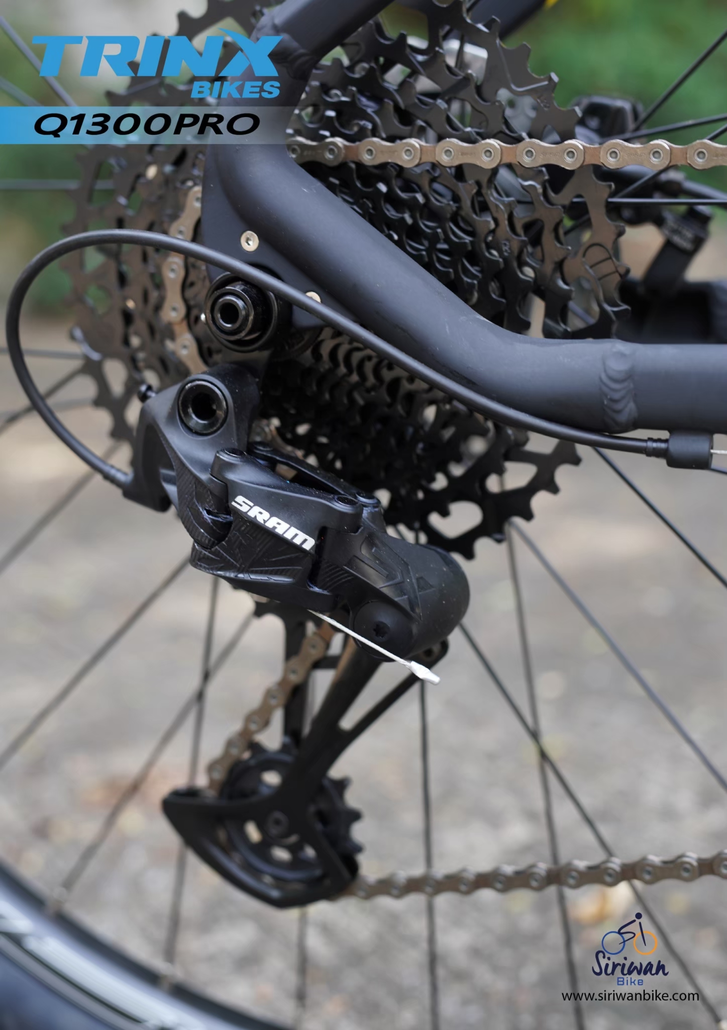 จักรยานเสือภูเขา TRINX Q1300 PRO 29ER SRAM SX 1*12 SPEEDS, 29ER, TRINX MY2021