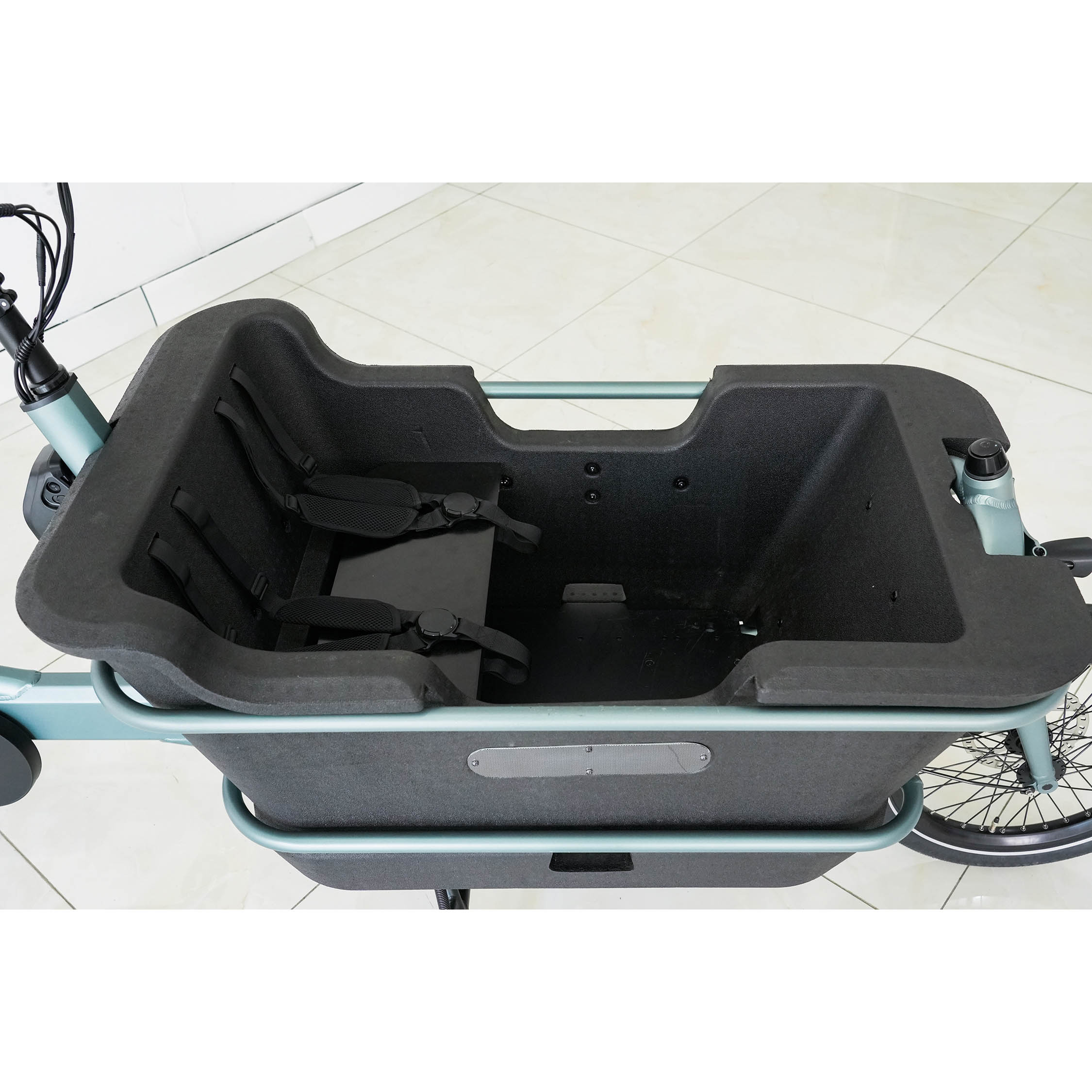 จักรยานไฟฟ้า Vipoer VPCG001 250W แบตเตอรี่ลิเธียม 36V13Ah จักรยานขนของครอบครัว 20 นิ้ว พร้อมตะกร้าใหญ่