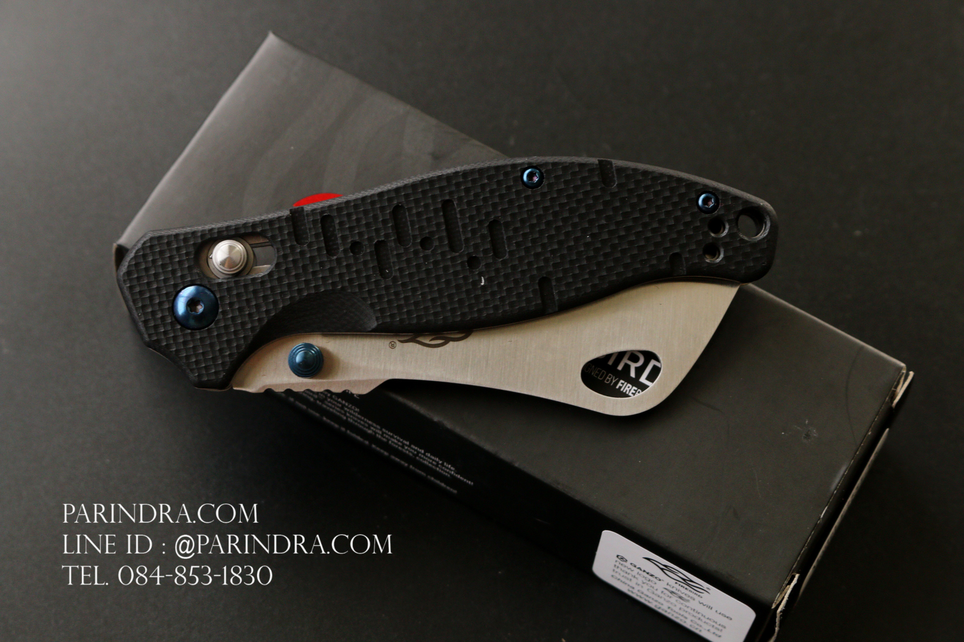 มีดพับ Ganzo Firebird รุ่น F7551 BK สีดำ ของแท้ 100%