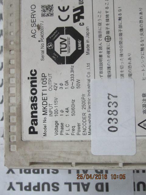 SERVO DRIVE “ PANASONIC ” รุ่น MKDET1105P