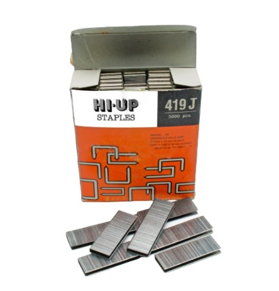 ตะปูลม, ตะปูยิงไม้ (ขาคู่) J-419 (ยาว1.9cm.) Pn.KT-Z022-0100 ##