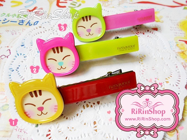 Aznavour กิ๊บหนีบผมปากเป็ดแมวน้อย (Yellow, Neon pink, Neon yellow) ลด 30%