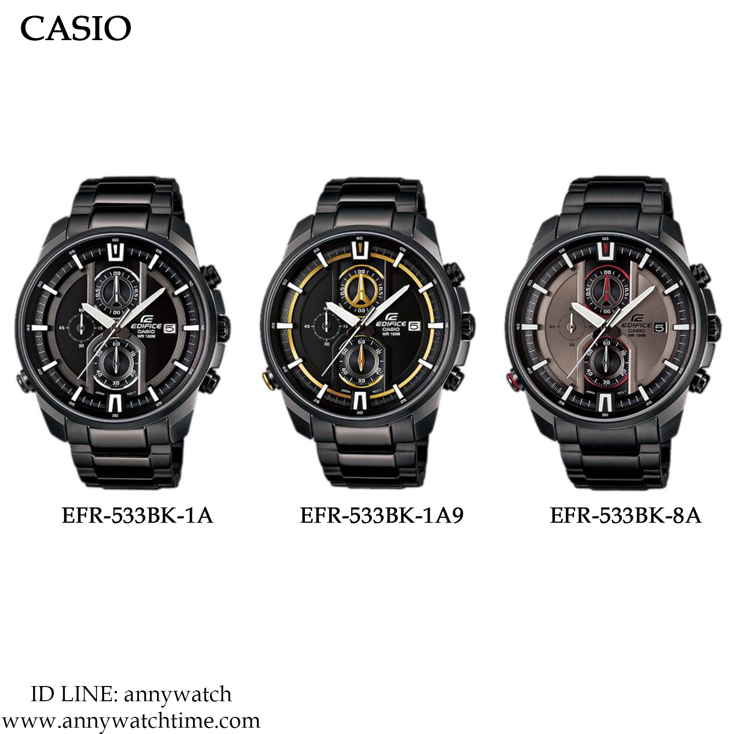 EDIFICE EFR-533BK-1A