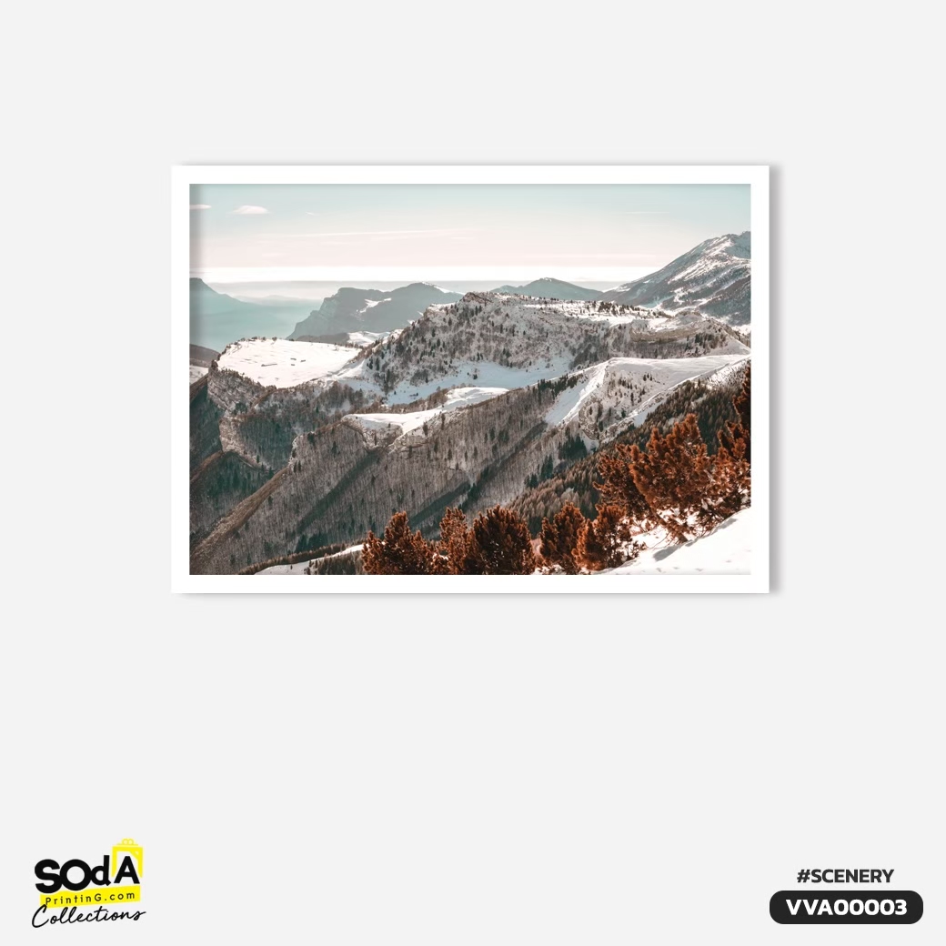 ภาพตกแต่งบ้านสำเร็จรูป Mountain Snowy Day VVA00003 #SOdAcollection #ภาพตกแต่งบ้านสไตล์วิวทิวทัศน์ #วิวทิวทัศน์ #SCENERY