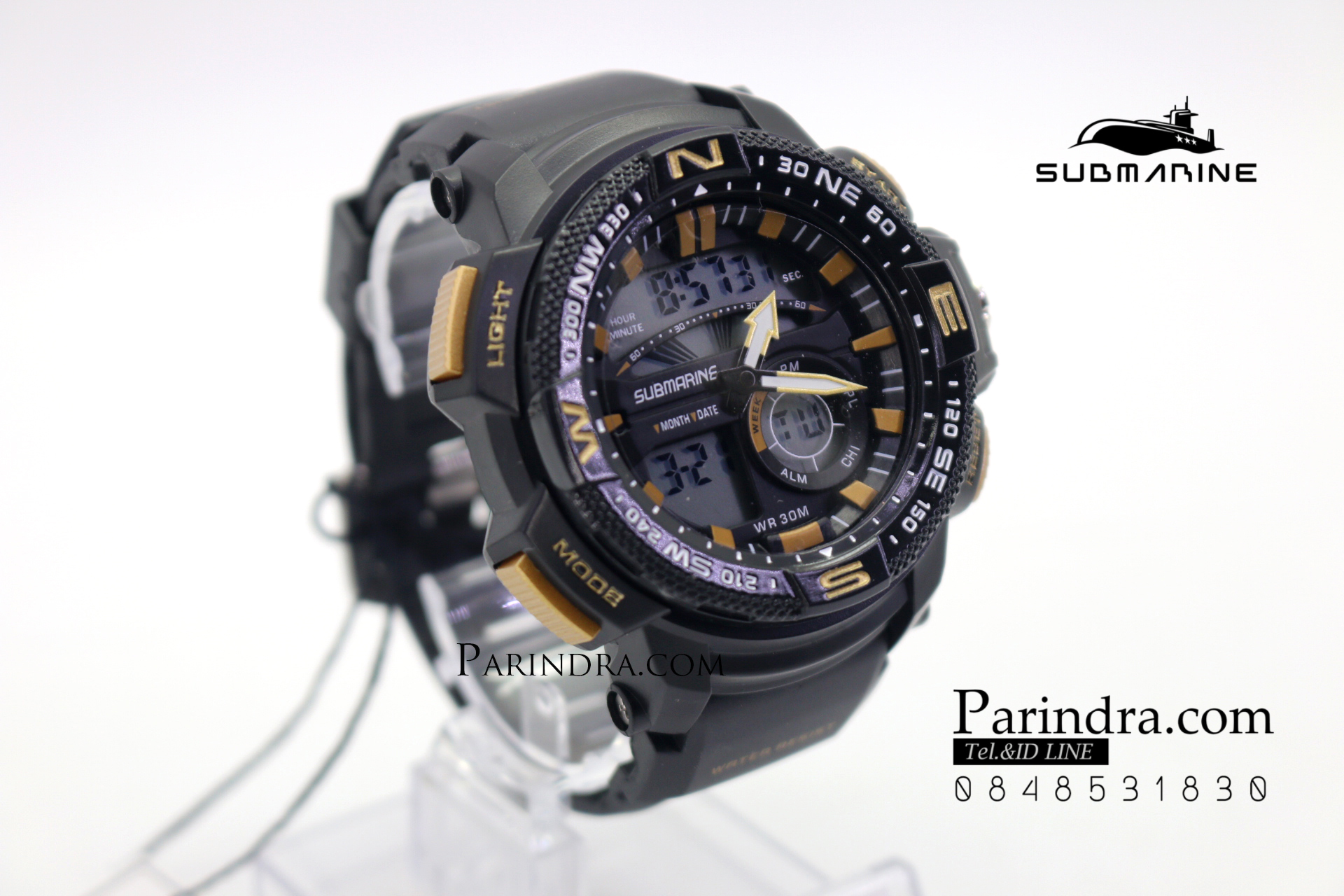 นาฬิกา US submarine Adventure Protector รุ่น TP3184M สีดำ-ทอง