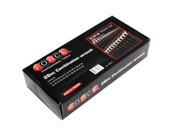 ชุดประแจแหวนข้างปากตาย (26 ชิ้น) ฟอร์ซ (FORCE) Pn.5261C