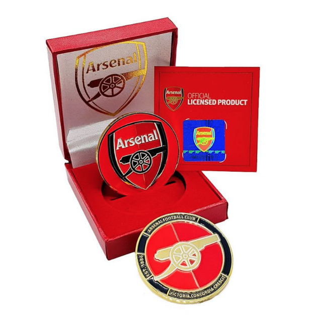 เหรียญที่ระลึกอาร์เซนอล ARSENAL OFFICIAL CLUB มีหมายเลขกำกับของแท้