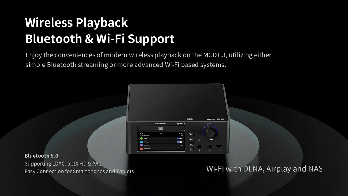 [สั่งจองล่วงหน้า] Shanling MCD1.3 เครื่องเล่นซีดีดิจิตอลชิป AK4499EX+TPA6120 รองรับ MQA-CD, LDAC ประกันศูนย์ไทย