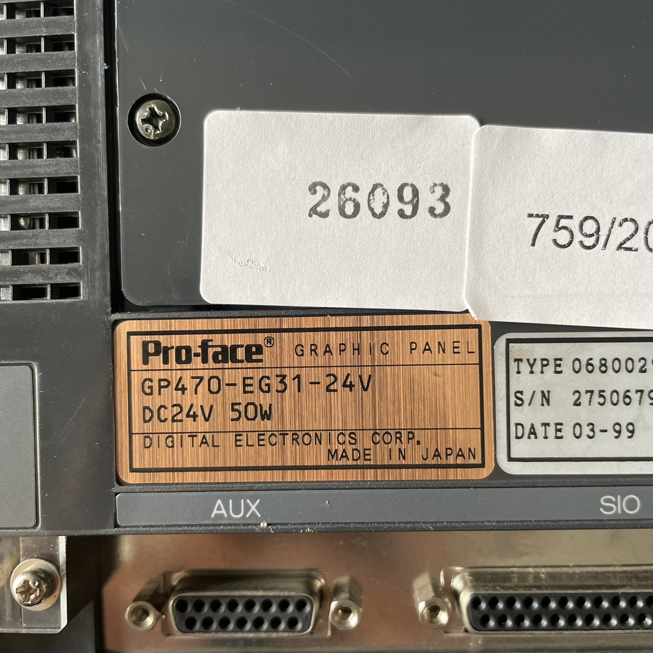 GP470-EG31-24V LCD TOUCH SCREEN " PROFACE "