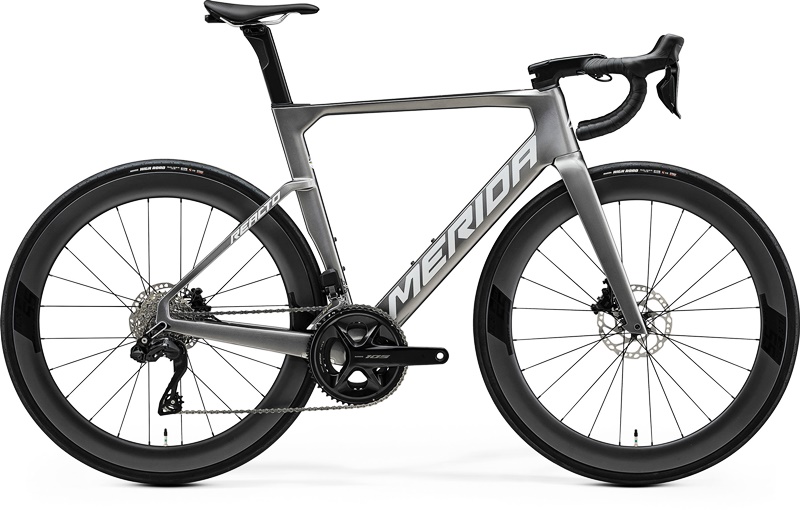 MERIDA REACTO 6000 DISC MY2025 Aero Road Bike | Shimano 105 Di2 12 Speed | Carbon Frame | Gunmetal Grey