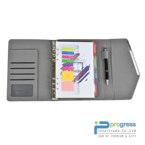 Organizer A5 ปกหนัง PU ฝาเปิดแม่เหล็ก