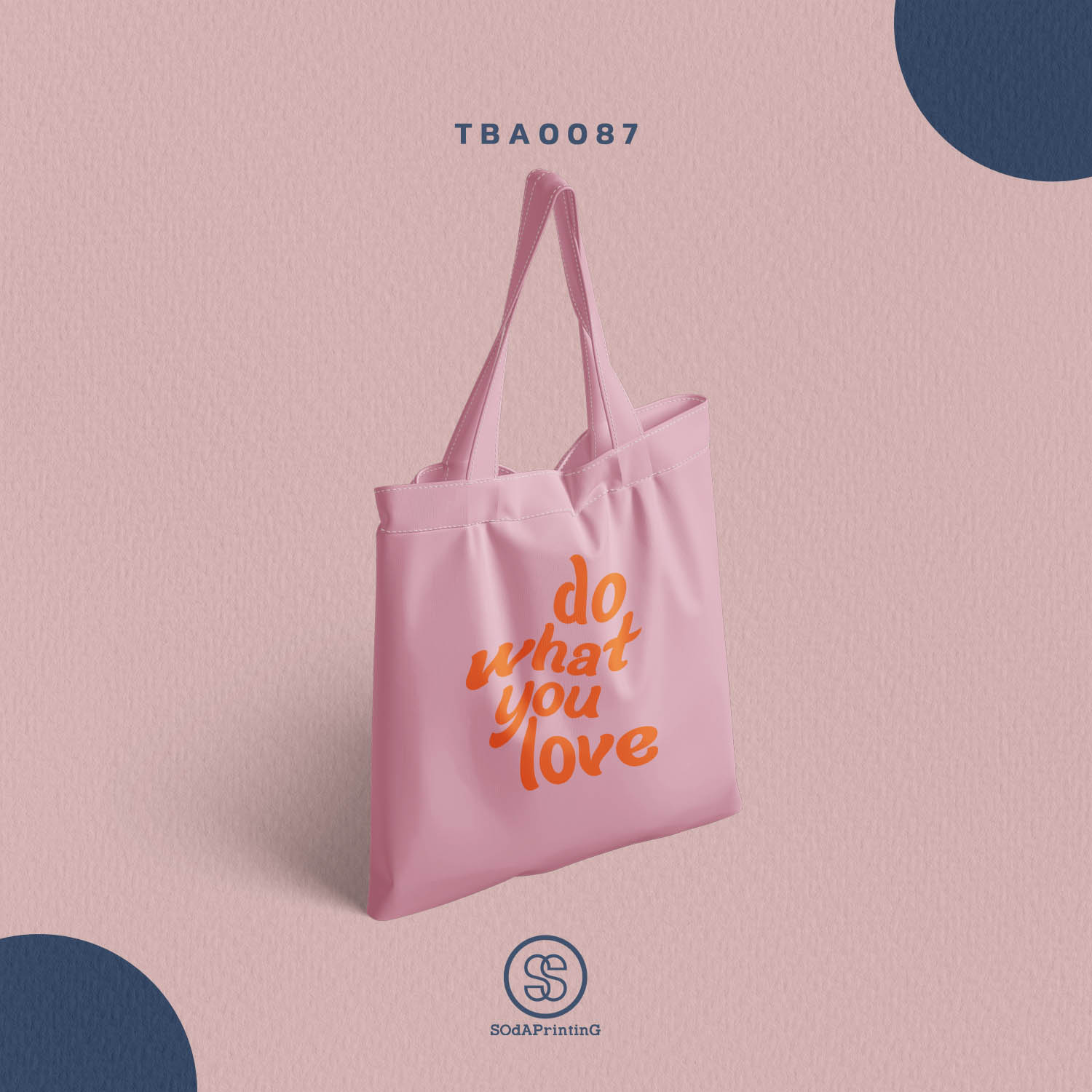 กระเป๋าแคนวาส พิมพ์ลาย do what you love TBA0087 #SOdABag #SOdAPrintinG #กระเป๋า #กระเป๋าผ้า #กระเป๋า #กระเป๋าผ้า