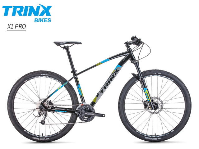 จักรยานเสือภูเขา TRINX X1 Pro ล้อ 29 นิ้ว เกียร์ 27 สปีด ดิสน้ำมัน โช้คหน้าลม เฟรมอลูมิเนียม, TRINX MY2018 (มีสินค้าดำเขียวไชส์ 19 )