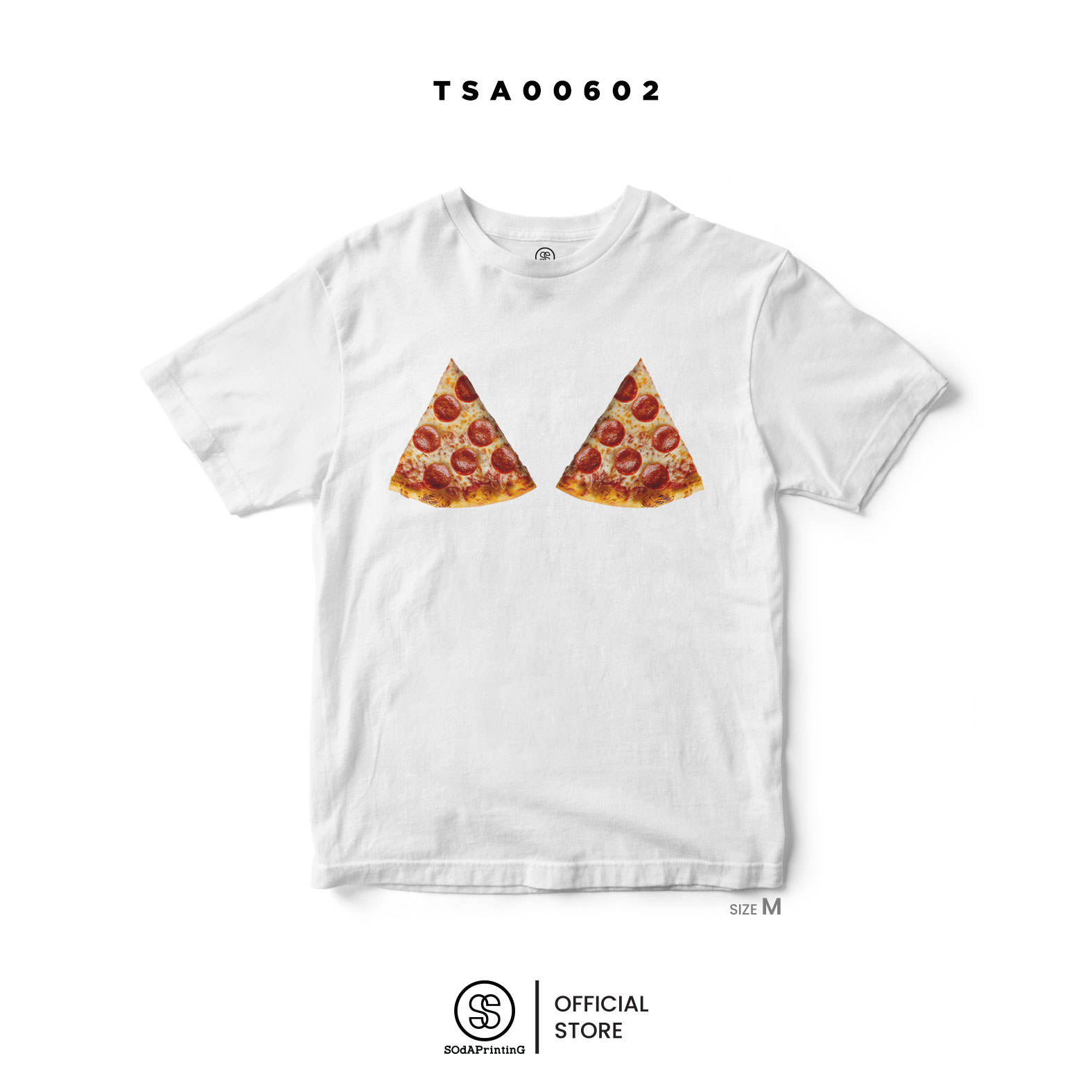 เสื้อยืด ลาย พิชช่า 🍕 รหัส TSA00602 (C32) #พิซซ่า #Pizza #เสื้อยืดพิซซ่า #เสื้อยืด #SOdAPrintinG